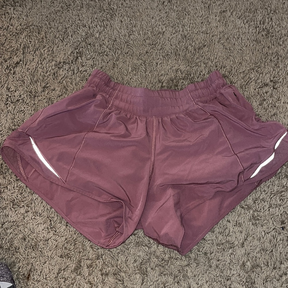 Blush pink Lululemon hottie hot shorts